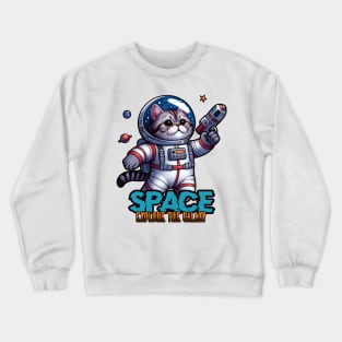 Animal in Space Crewneck Sweatshirt